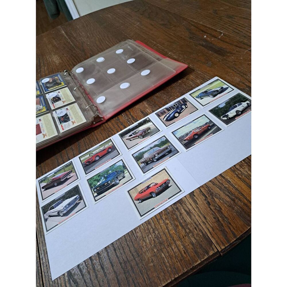 Vintage Lot of 11 1992 Collect A Card Musclecars Trading Cards FORD LOT